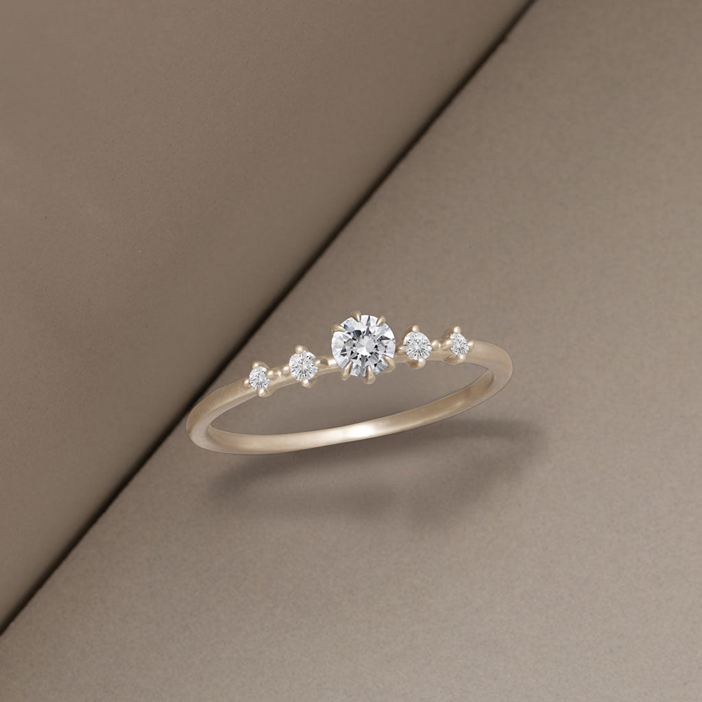 Lab Grown or Recycled Diamond Celestial Engagement Ring By Valley Rose