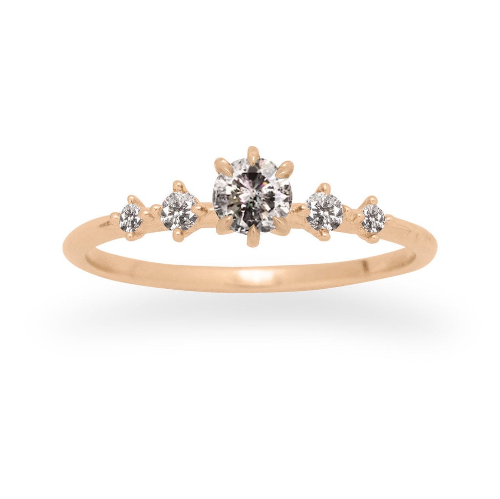 Lab Grown or Recycled Diamond Celestial Engagement Ring By Valley Rose