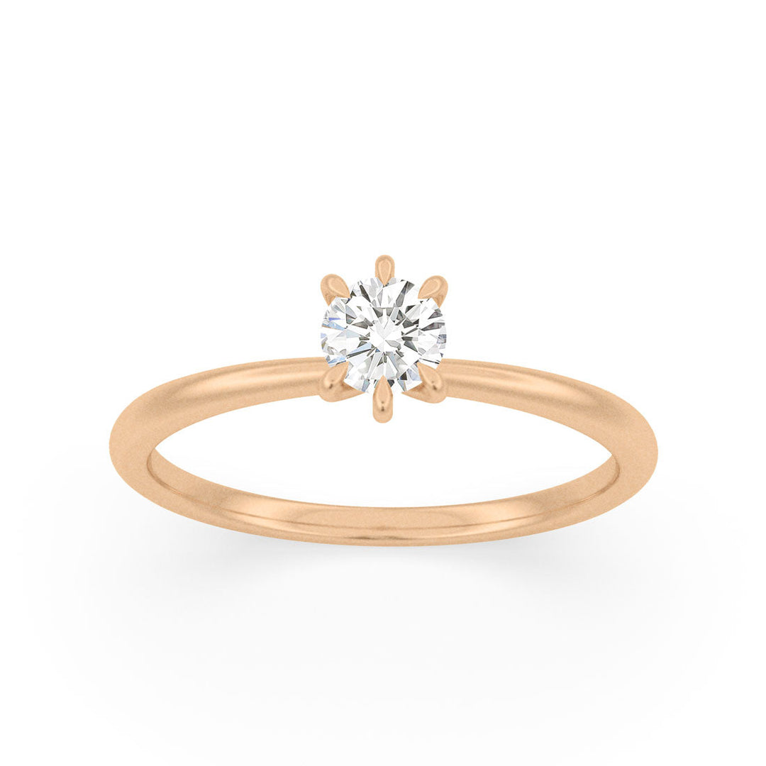 Lab or Recycled Diamond Solitaire Ethical Engagement Ring By Valley Rose