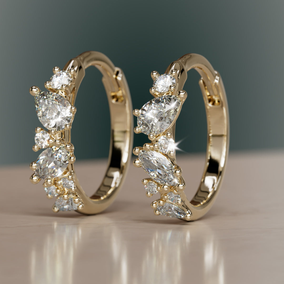 Mélange Clicker Oorringen