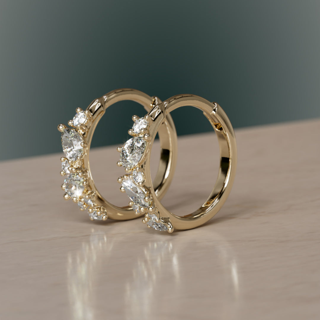 Mélange Clicker Oorringen