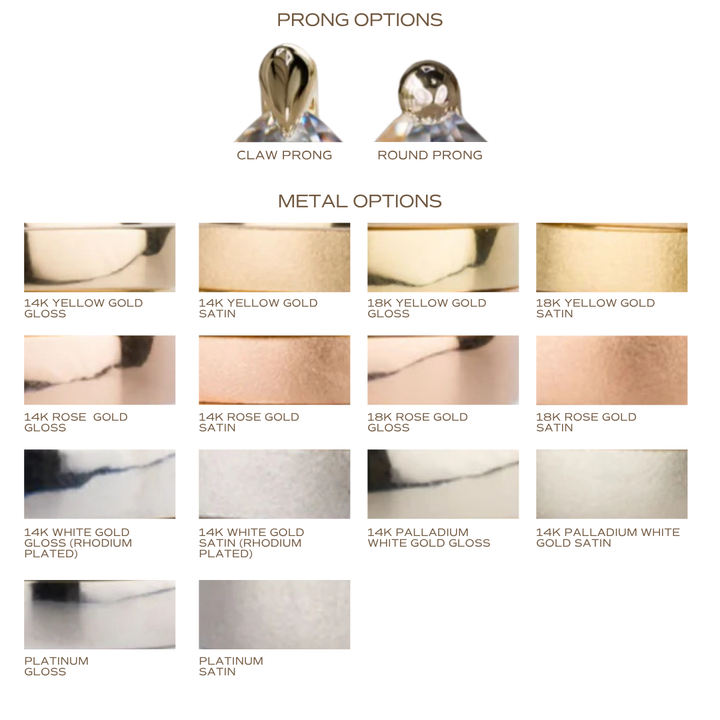 Sorrel Round Lab Diamond Nature Engagement Ring (Setting Only)