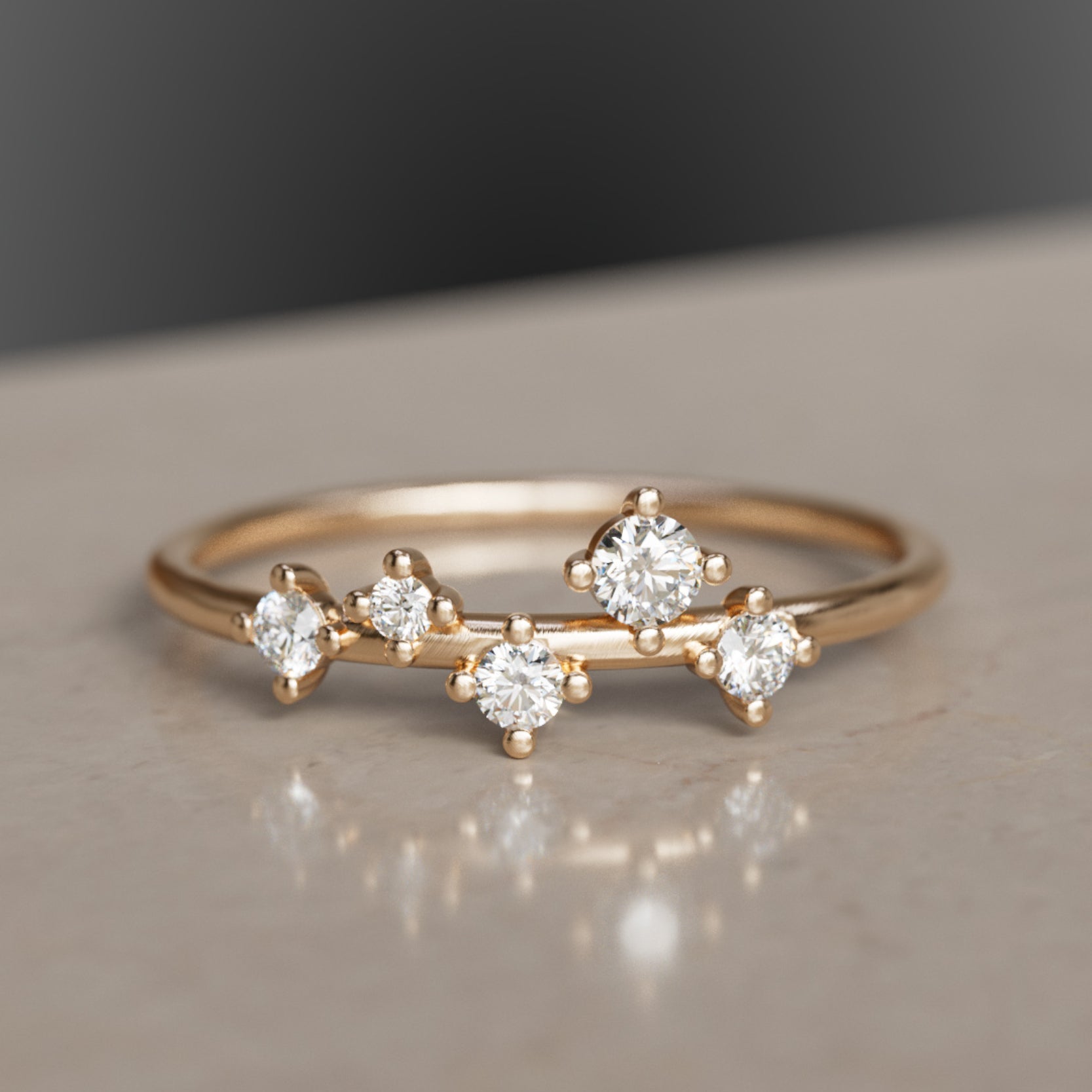 Celestial Diamond Constellation Cluster Ring – Valley Rose