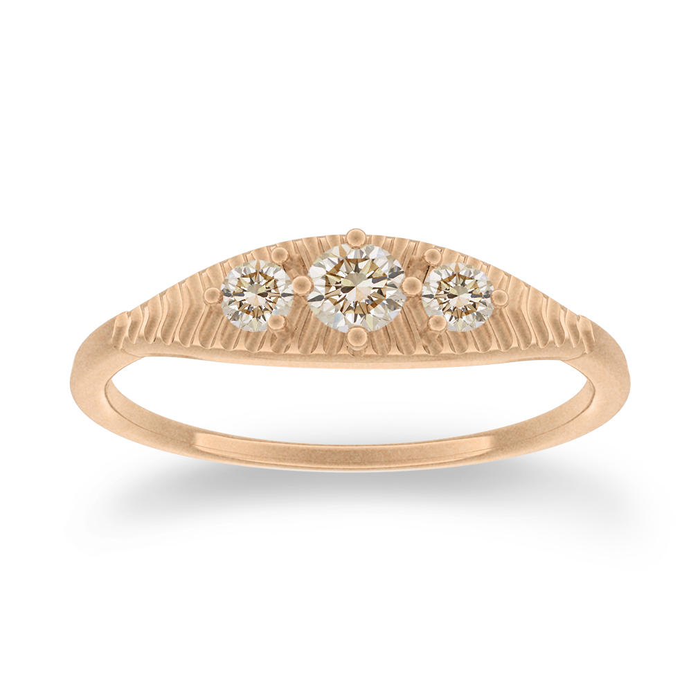 Mojave Ring, Champagne Diamond By Valley Rose