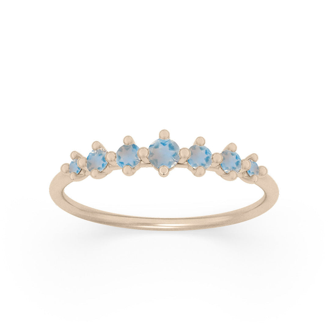 Moonstone Dainty Stacking Ethical Ring By Valley Rose