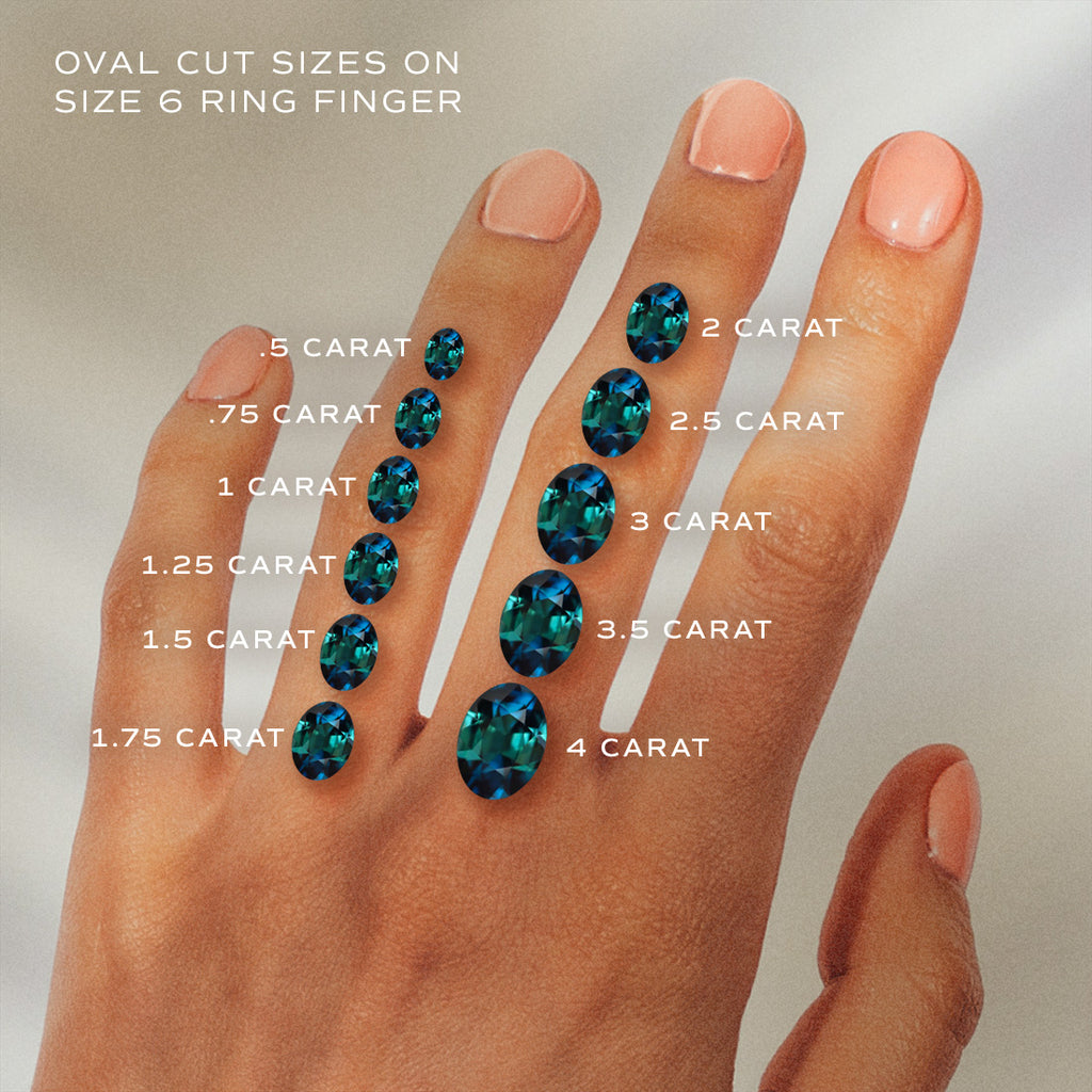 Oval Teal Sapphire Engagement Ring Solitaire By Valley Rose