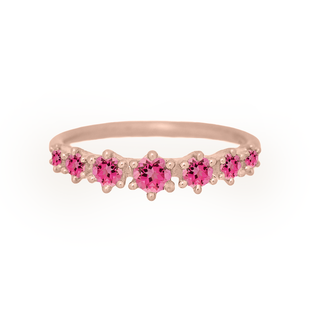 Pink Tourmaline Stackable Ethical Ring By Valley Rose