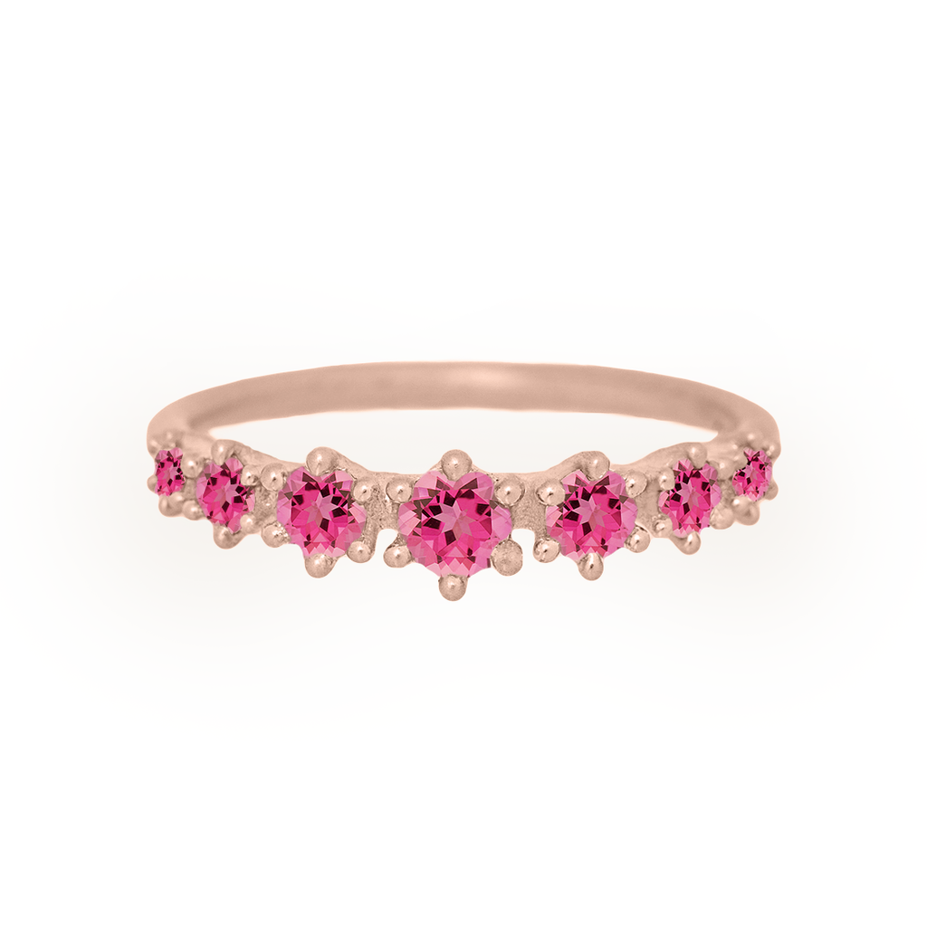 Pink Tourmaline Stackable Ethical Ring By Valley Rose