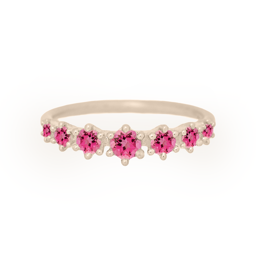 Pink Tourmaline Stackable Ethical Ring By Valley Rose