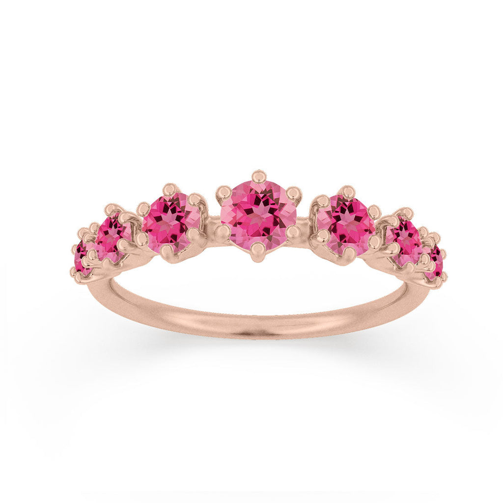 Pink Tourmaline Stackable Ethical Ring By Valley Rose