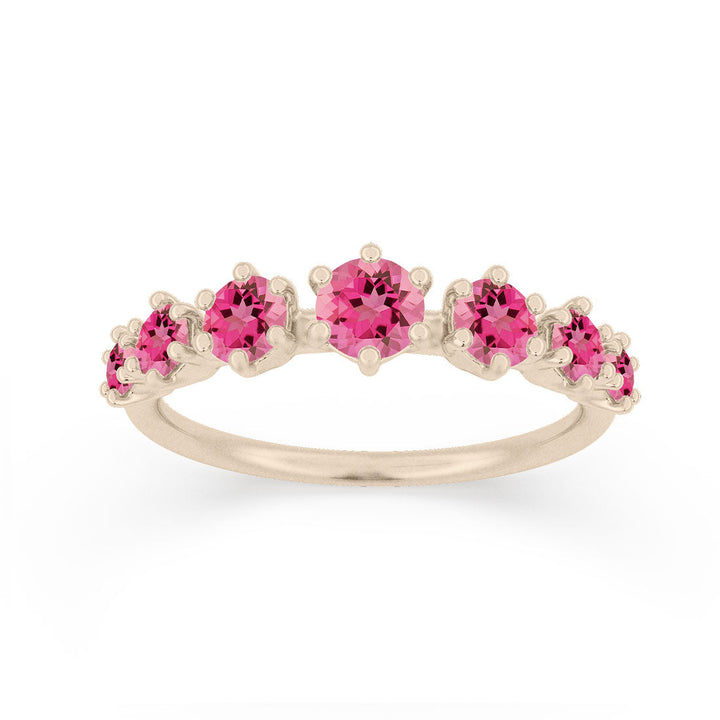 Pink Tourmaline Stackable Ethical Ring By Valley Rose