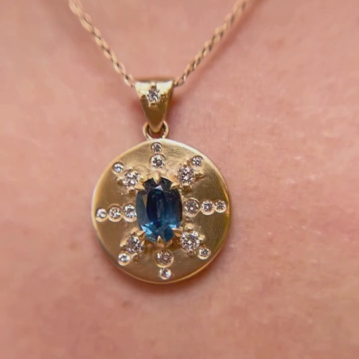 Arcadia Blau Saphir Münzanhänger Nr.2