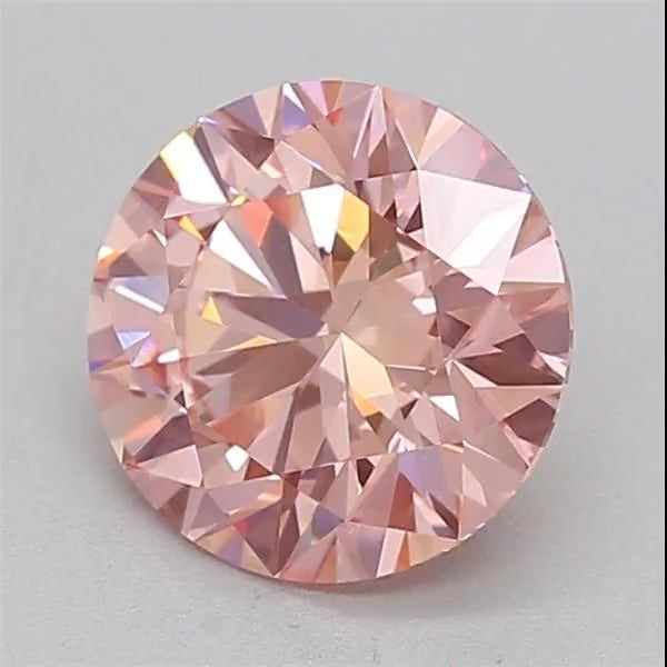 Celria Round Pink 1.54ct VVS2 Lab Diamond Engagement Ring (Ready to Ship)