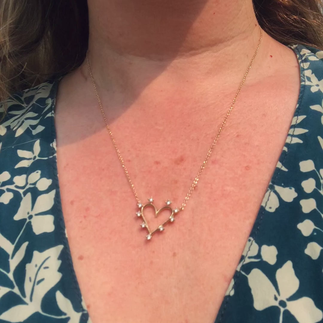 Charme de coeur Angel Halo, diamant