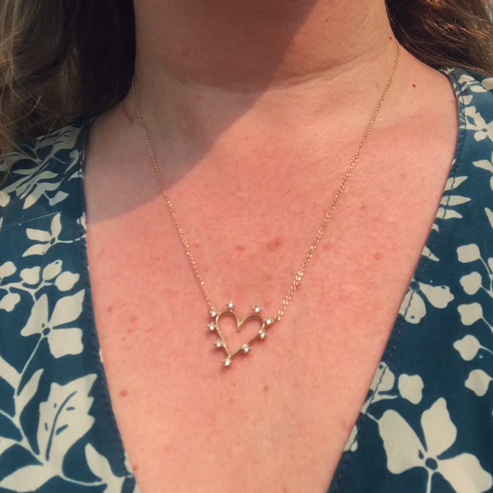 Charme de coeur Angel Halo, diamant