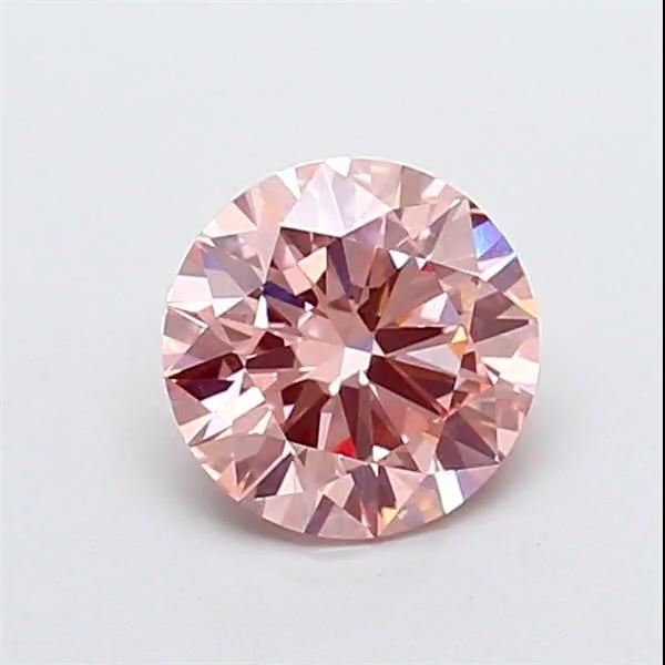 Celria Pyöreä Vaaleanpunainen 1,67 Ct VVS2 Laboratoriokasvatettu Timanttisormus (Valmis Lähetettäväksi)