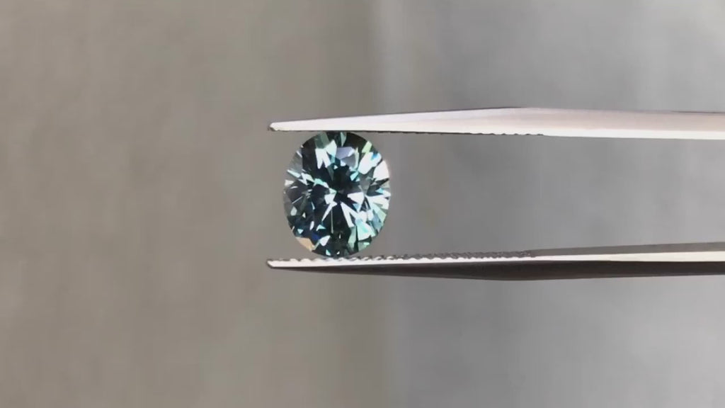 2.06 Ct Oval  Cut Teal Green Montana Sapphire, 7.9mm × 6.8mm