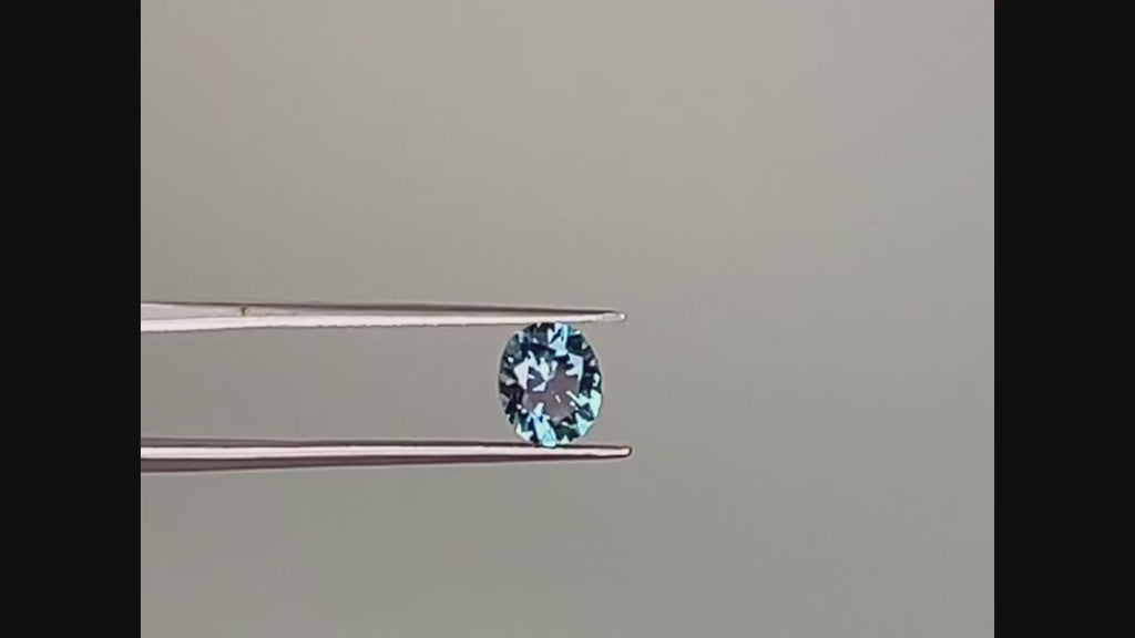 1.47 Ct Oval Brilliant Cut Teal Blue Green Montana Sapphire, 7.2mm × 5.9mm