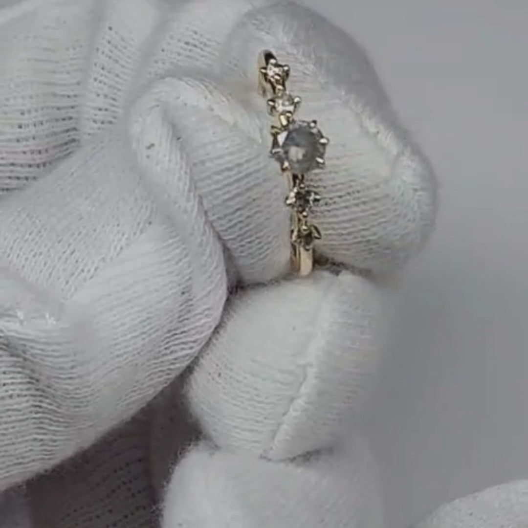 Bague diamant Galia sel et poivre