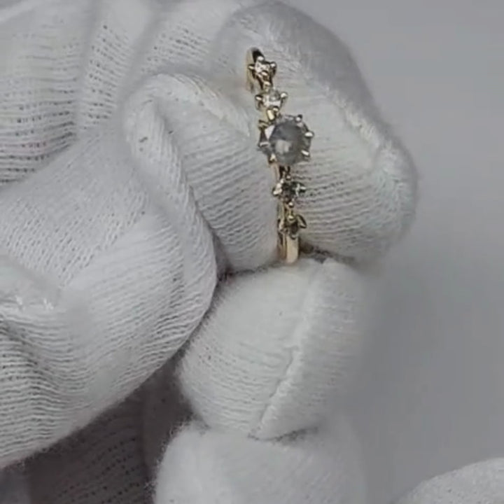 Bague diamant Galia sel et poivre