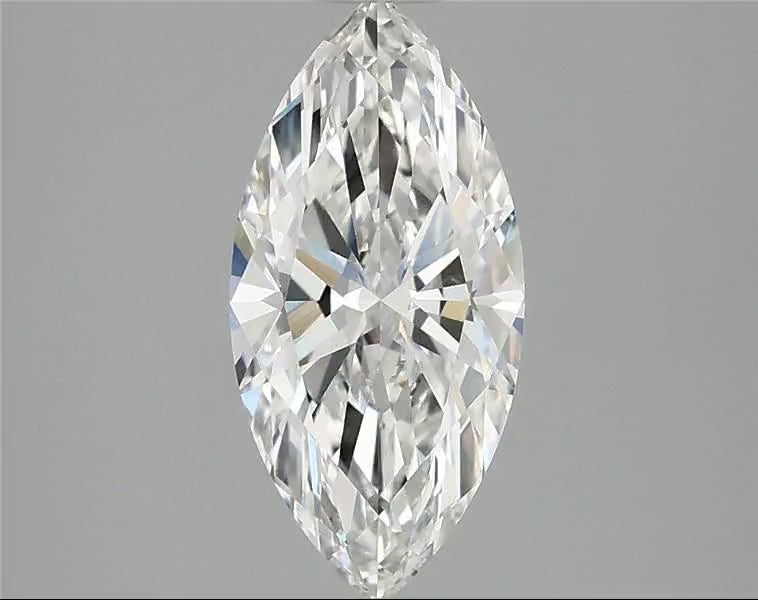 Anillo de compromiso con diamante de laboratorio Farren Marquise de 1.51 ct, color F, claridad VVS2 (listo para enviar)