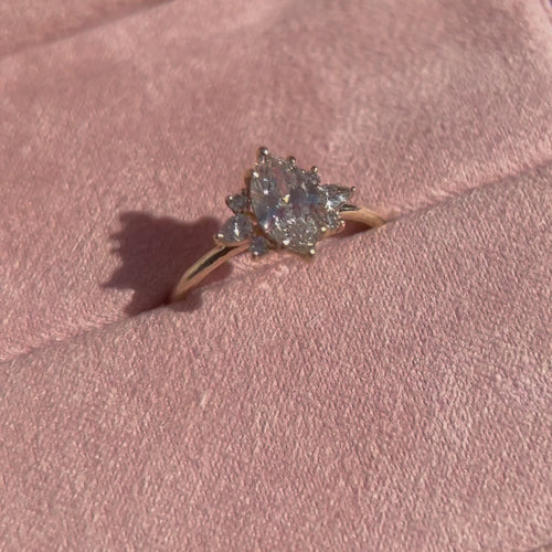 Celestial Fairytale Marquise Lab Diamond Engagement Ring