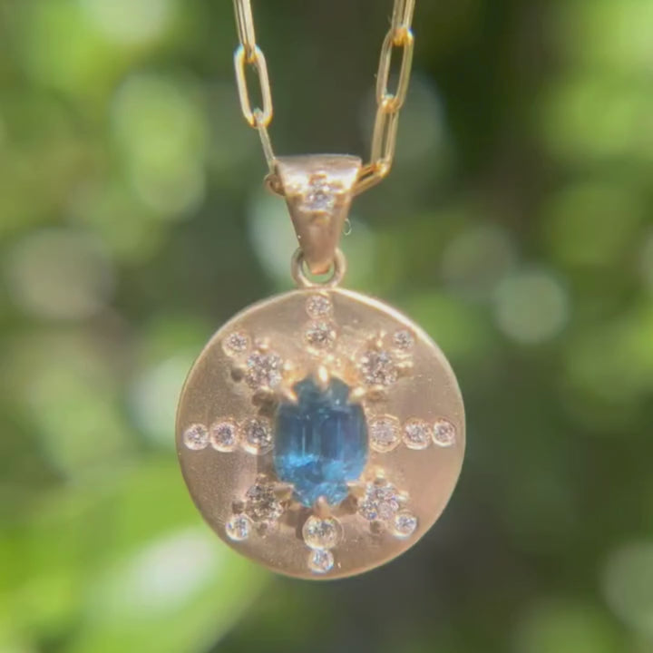Arcadia Blau Saphir Münzanhänger Nr.2 (Versandbereit)