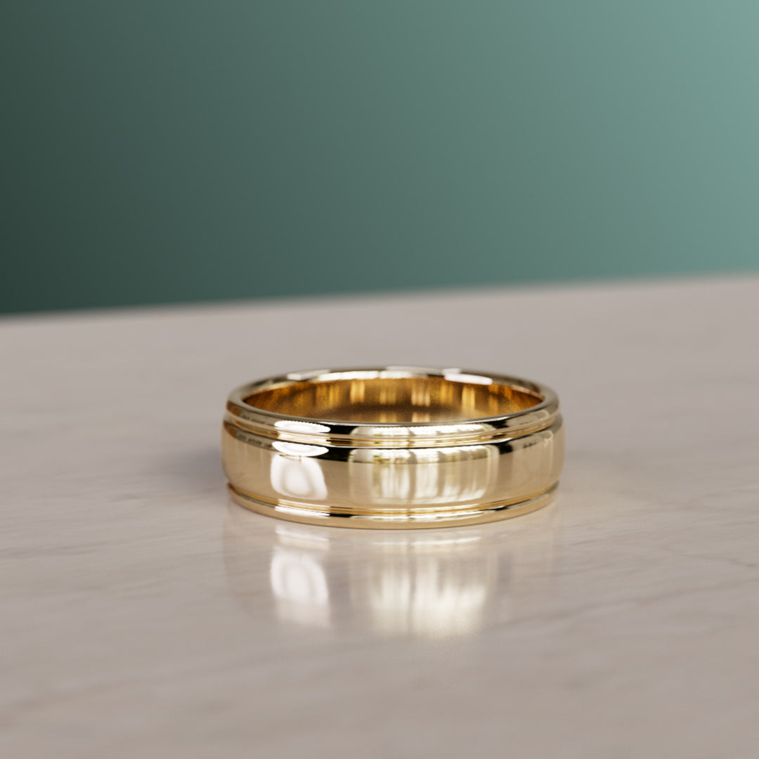 Quinn Unique Men's Wedding Ring