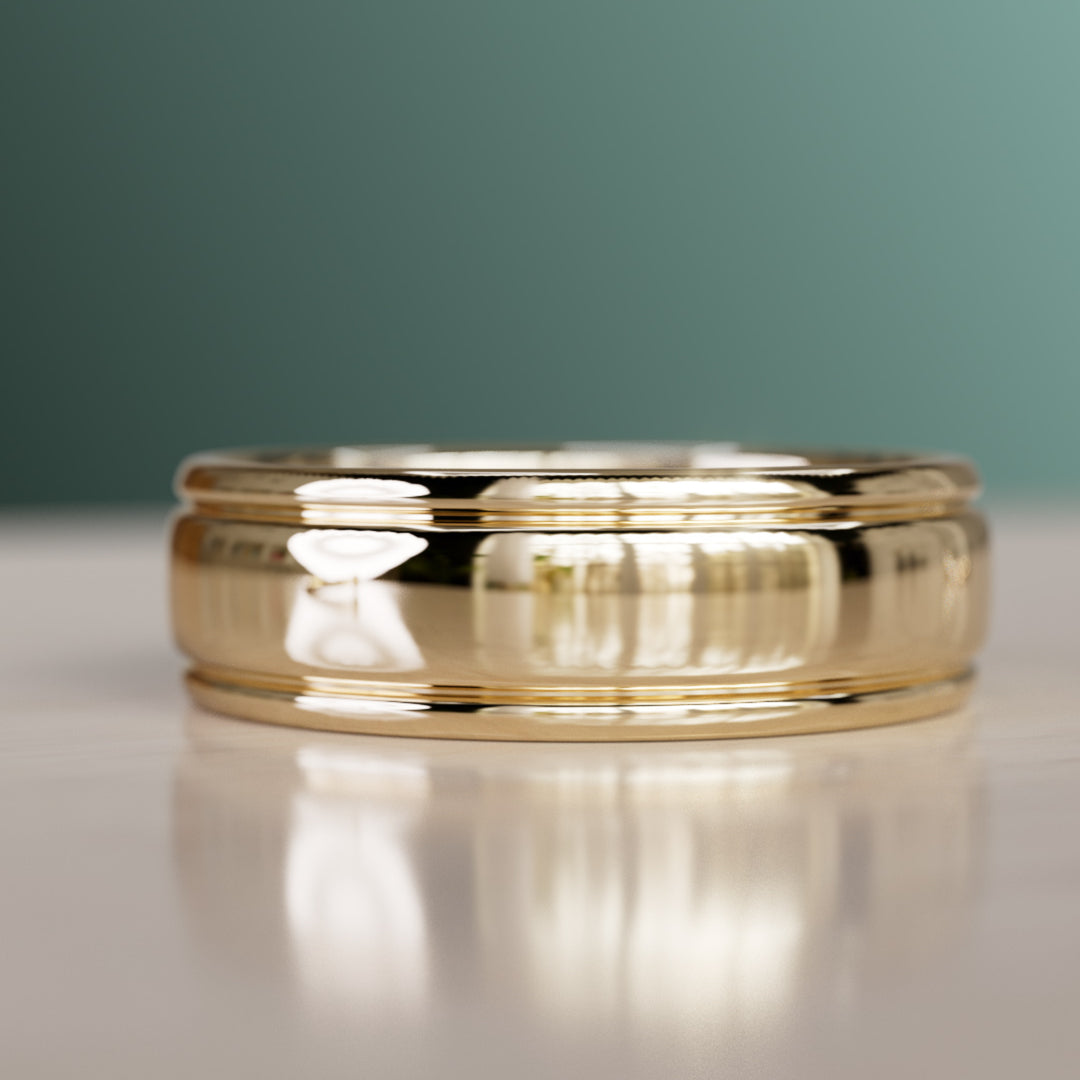 Quinn Unique Men's Wedding Ring