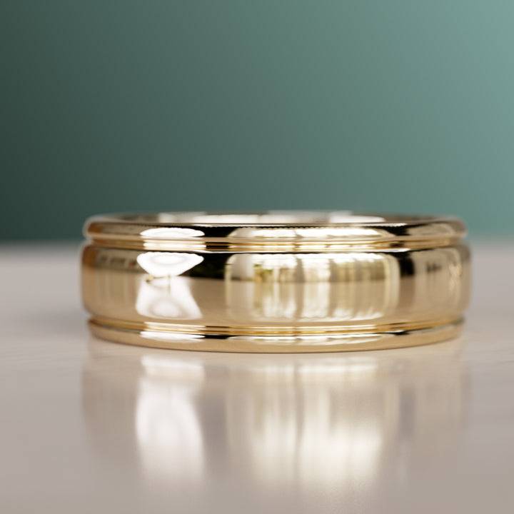 Quinn Unique Men's Wedding Ring
