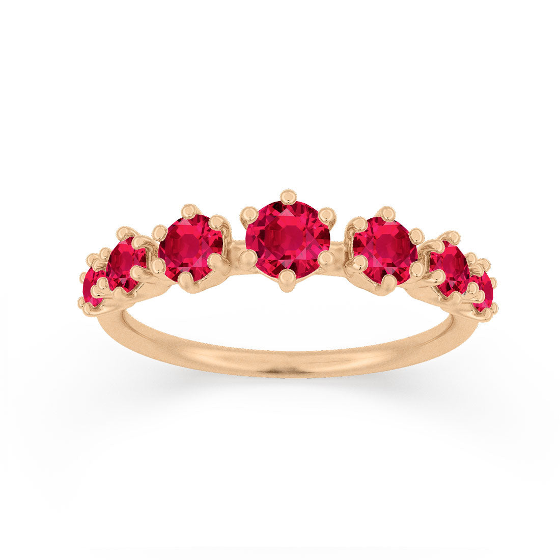 Stackable Ruby Ring Red Ruby Stackable Ethical Wedding Ring – Valley Rose