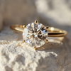 Round Lab Grown Diamond Solitaire Ethical Engagement Ring By Valley Rose