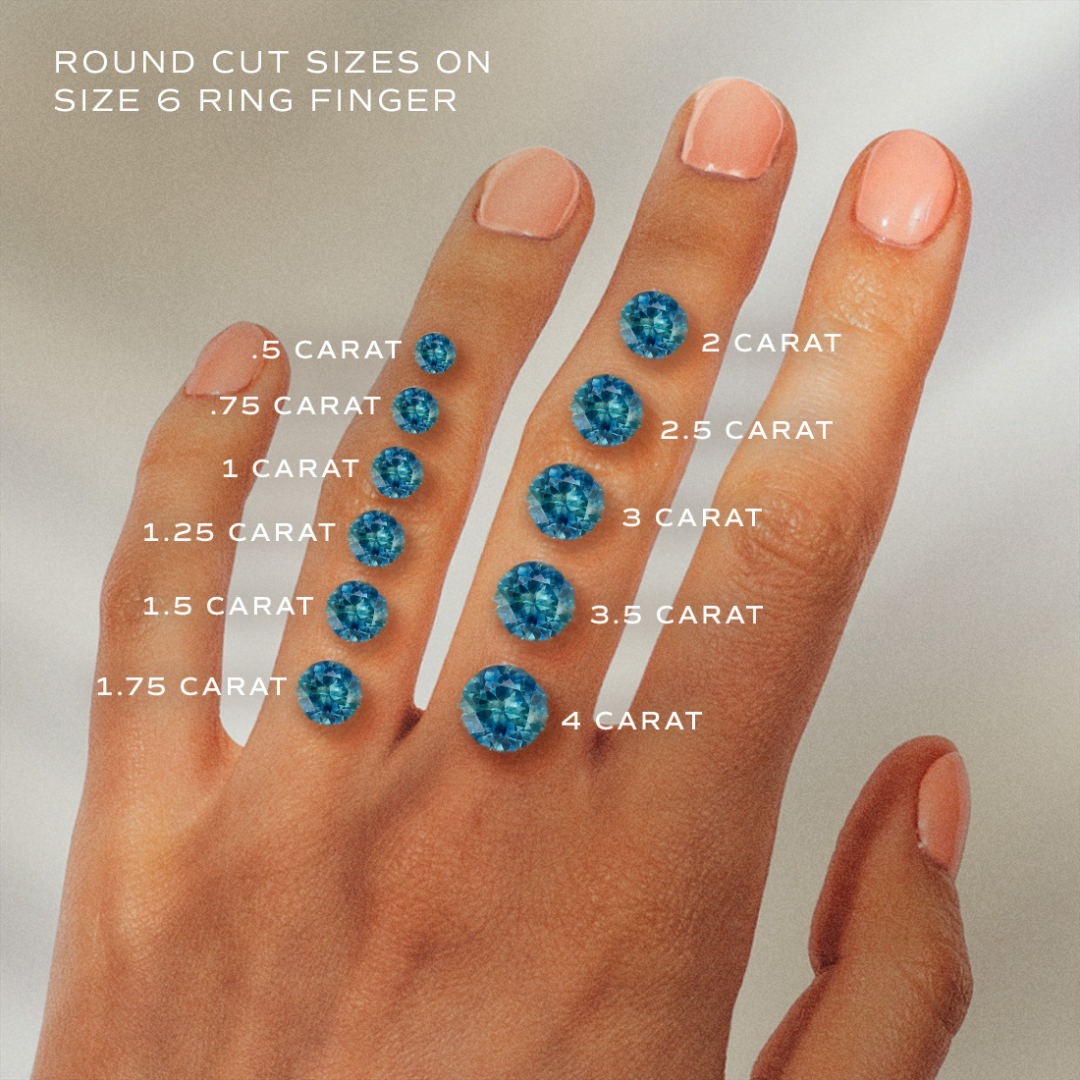 Philomena Round Teal Sapphire Unique Engagement Ring Nature Inspired