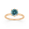 Teal Sapphire Ethical Engagement Ring By Valley Rose