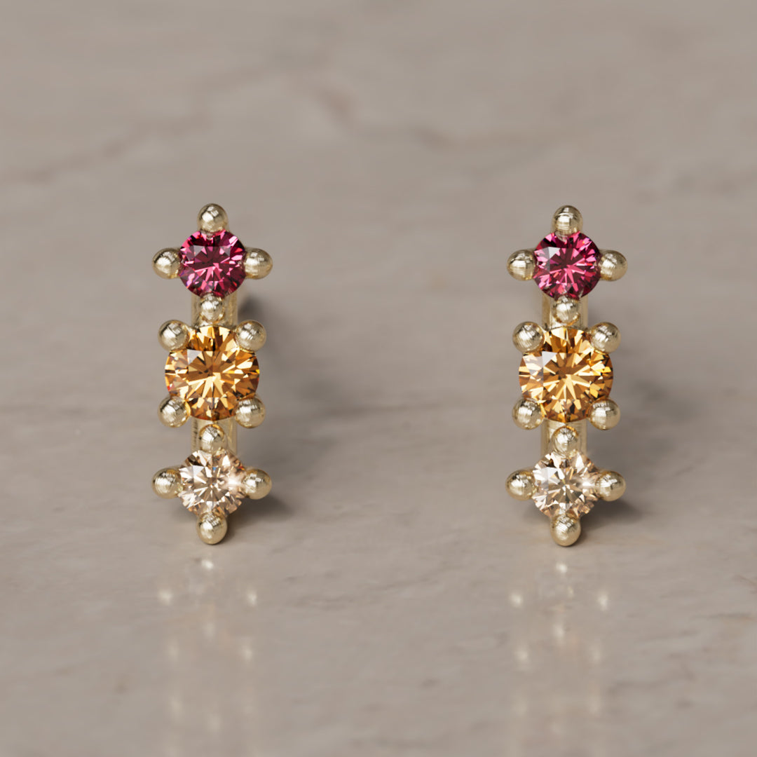 Thalia Oorbellen, Bloom (Klaar om te Verzenden)