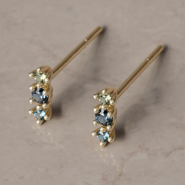 Thalia Earrings, Blue Ombre