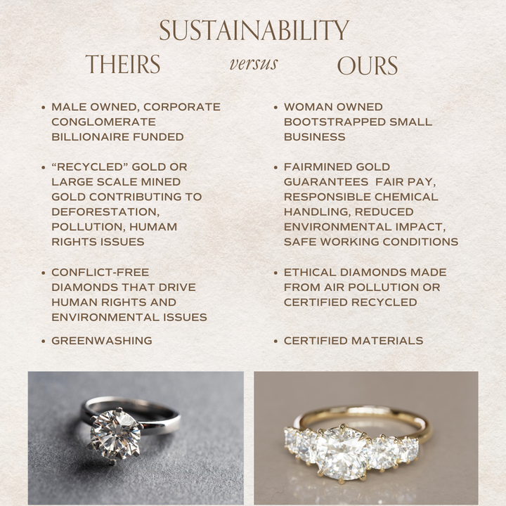 Unique Engagement Ring Five Stone Cushion Cut Diamond By Valley Rose
