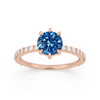 Galatea Ring, Blue Sapphire, Setting Only