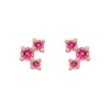 Celeste Earrings, Pink Tourmaline