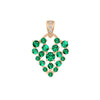 Cosmos Heart Charm, Emerald