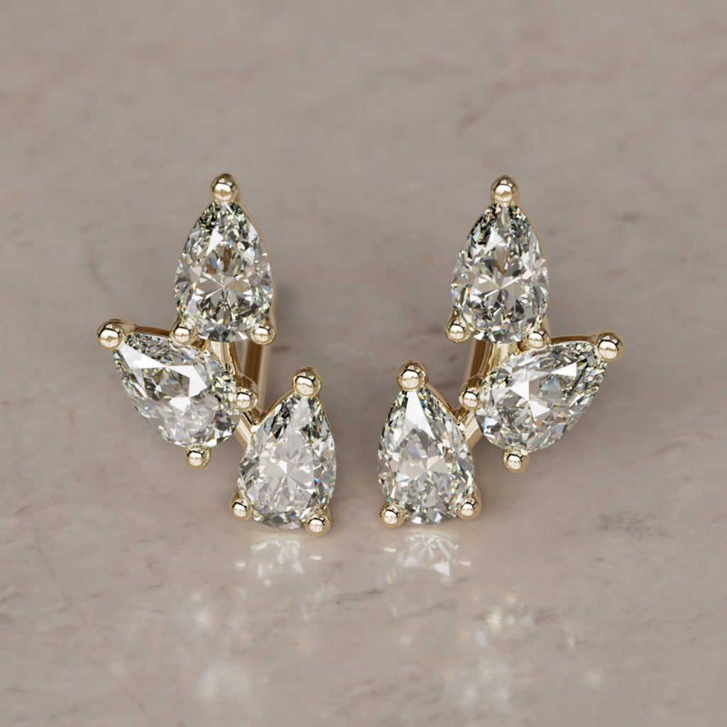 Vinea Studs, Diamond By Valley Rose