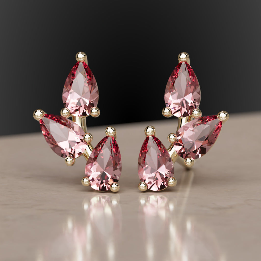 Vinea Studs, Tourmaline By Valley Rose