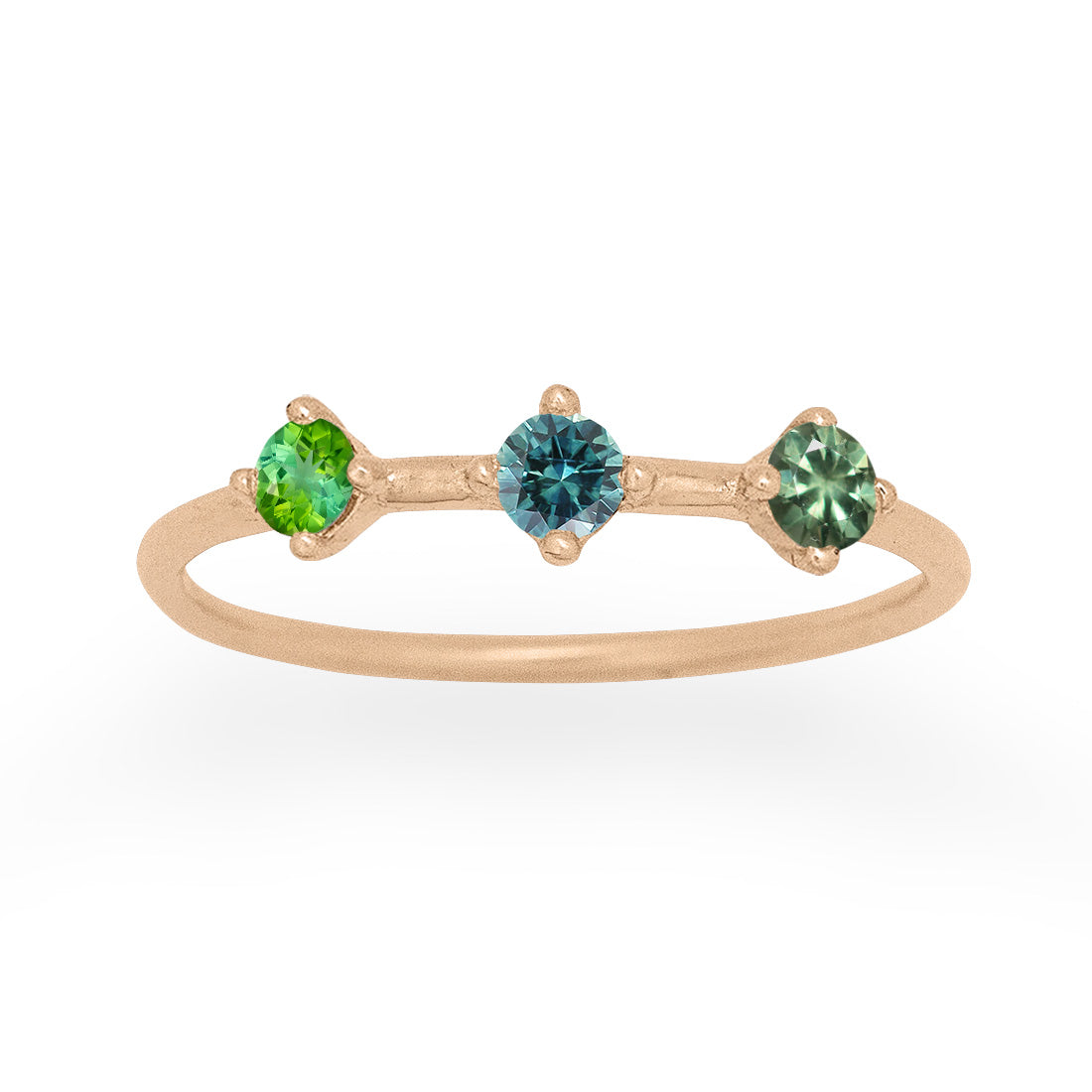 Virgo Ring with Sapphire & Tourmaline – Valley Rose