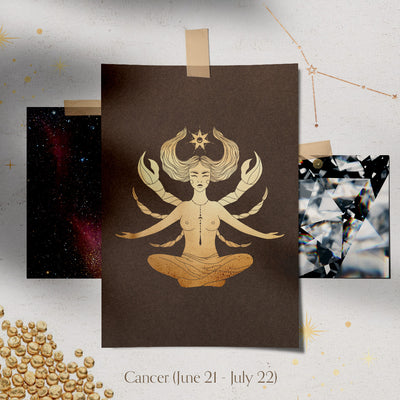 Cancer Constellation Charm & Necklace - Valley Rose Ethical & Sustainable Fine Jewelry