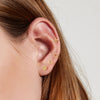 Phases of the Moon Studs Singles - Valley Rose Ethical & Sustainable Fine Jewelry