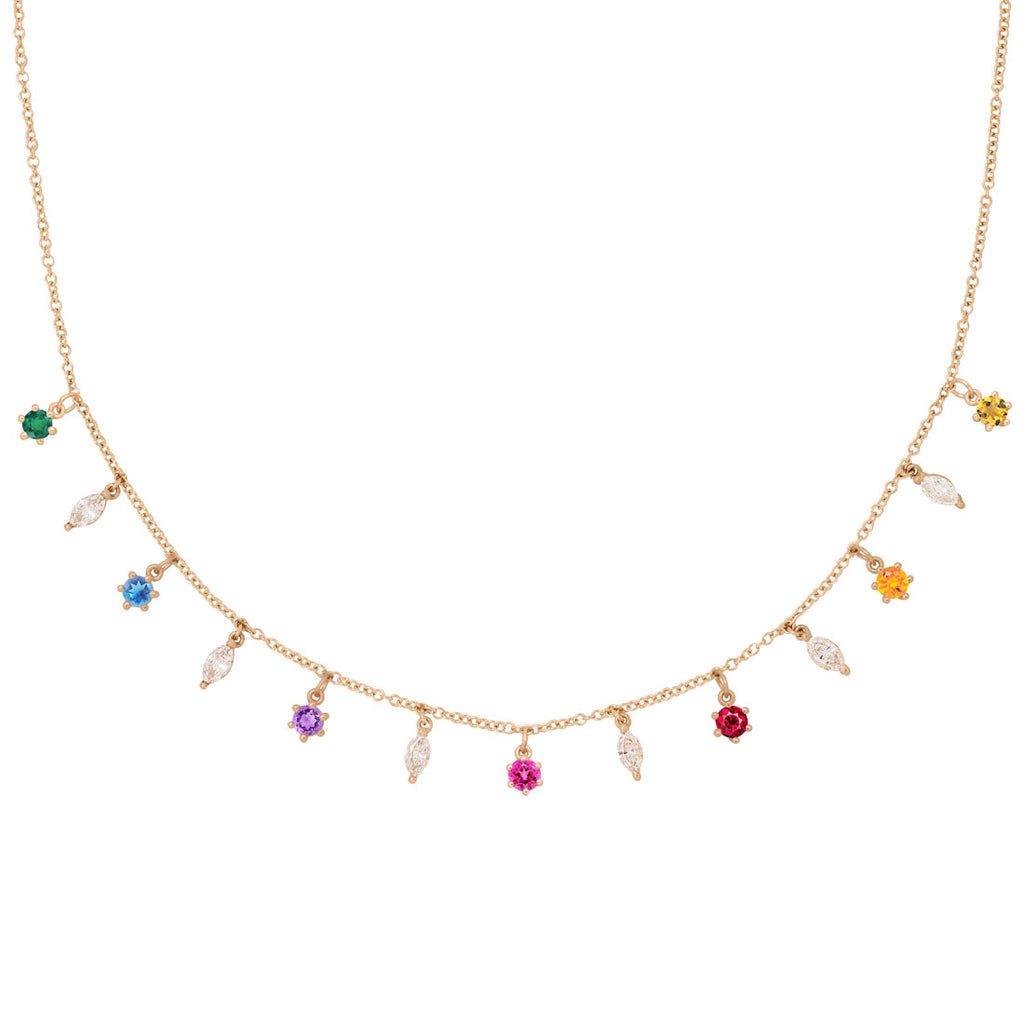 Rhea Rainbow Chakra Necklace